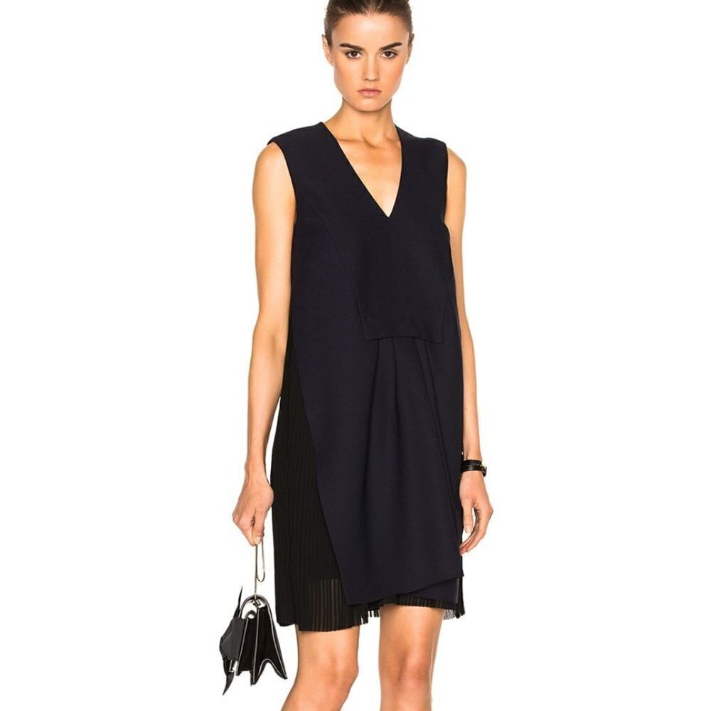 Carven | V-Neck Crepe Dress